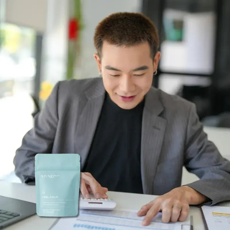John who had stress induced ED, regained his energy and sex confidence with MYND360 Feel Calm stress relief supplements
