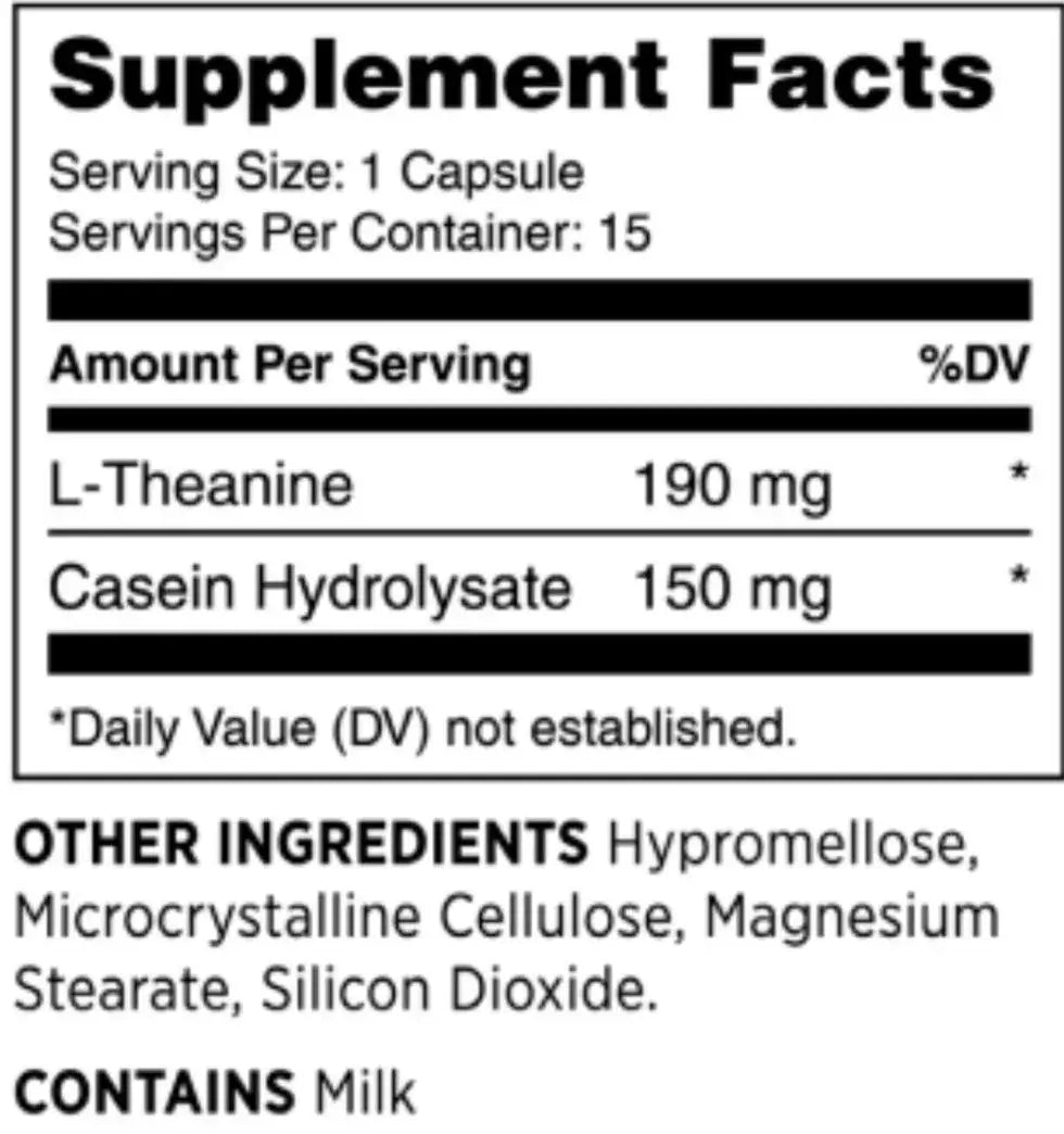 MYND360 Feel Calm supplement with L-theanine and Casein Hydrolysate - natural and safe stress relief and brain health | MyFitGenes