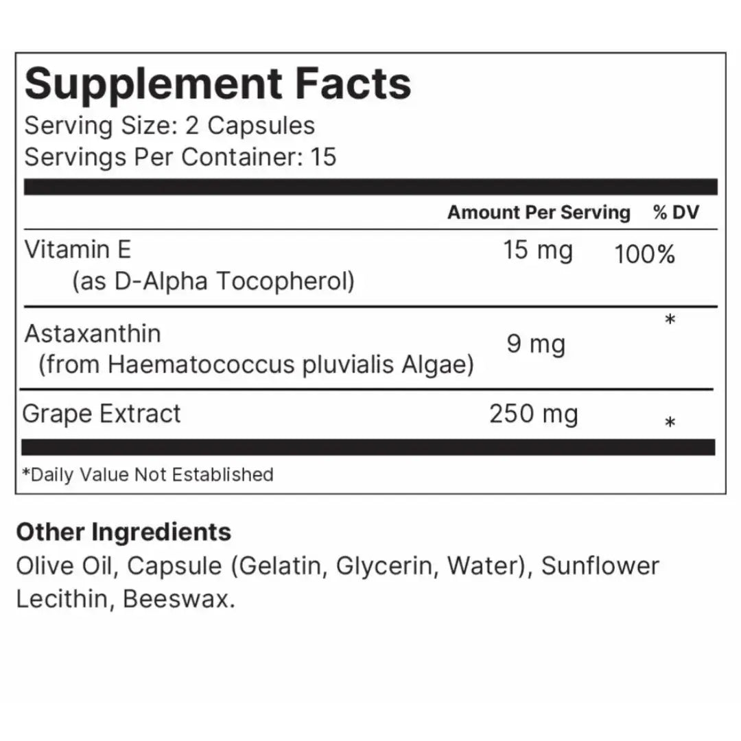 Safe and Natural Supplement - MYND360 Mind Full best memory supplement with astaxanthin & vitamin E-backed by Science | MyFitGenes