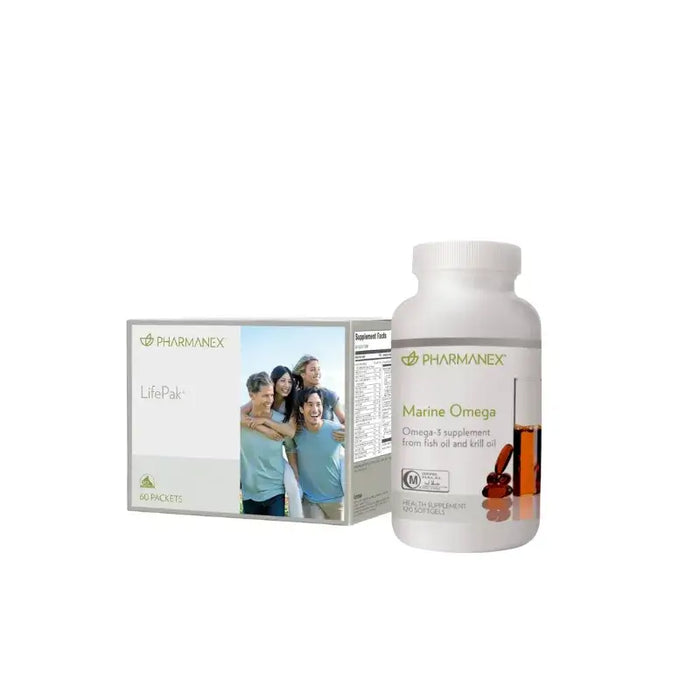NuSkin Pharmanex Life Pak and NuSkin Pharmanex Marine Omega Great Savings Bundle – comprehensive Daily Nutritions | MyFitGenes