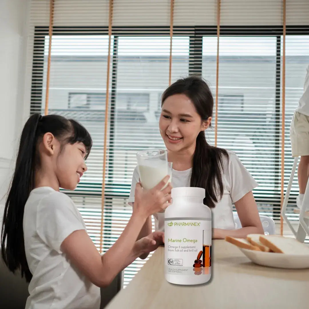 Science-backed | Best & Safe Fish Oil for Children growing brains  | Pharmanex marine omega - Pure Fish Oil and Krill oil  | MyFitGenes