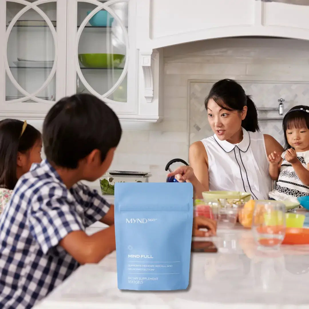 Science-backed Natural supplements | MYND360 Mind Full | Memory Supplement for busy mothers | support Brain & Mental Health | MyFitGenes