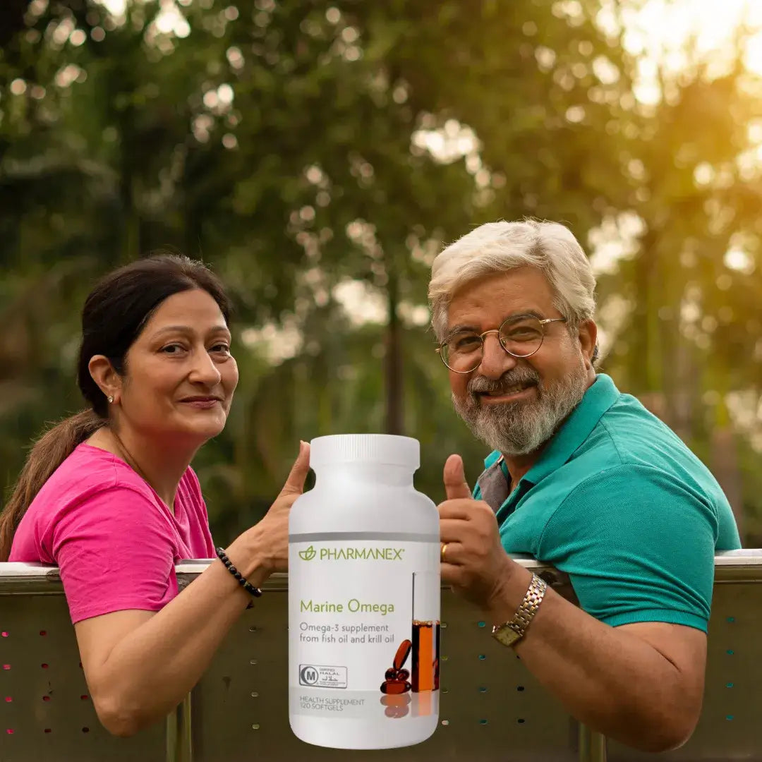 Science-backed Safe Supplements | Pharmanex marine omega-omega-3 fish oil & krill oil for seniors-brain & mental health | MyFitGenes