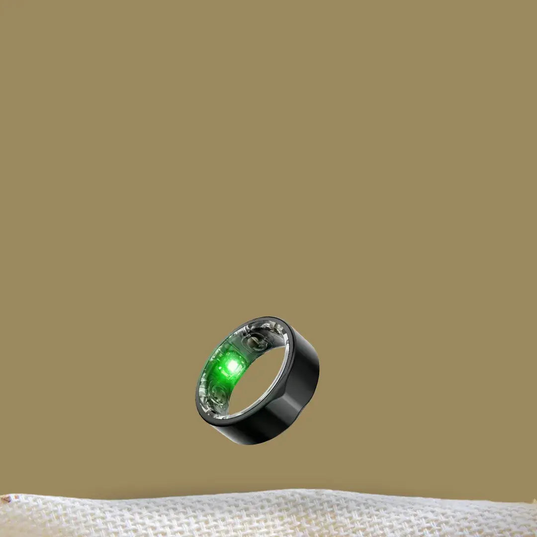 JupiterCore smart ring with green light, available from MyFitGenes authorized distributor.