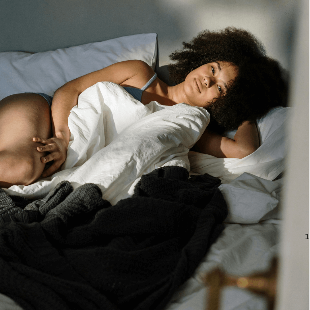 image of a girl waking up in the morning to start her day